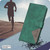 iPhone 17 Magnetic Buckle Rhombus Texture Leather Phone Case - Green