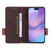 iPhone 17 Magnetic Clasp Leather Phone Case - Brown