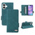 iPhone 17 Magnetic Clasp Leather Phone Case - Green