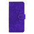 iPhone 17 Mandala Embossed Dual-Fold Calf Leather Phone Case - Purple