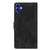 iPhone 17 Mandala Embossed Retro Frosted Leather Phone Case - Black
