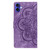 iPhone 17 Mandala Embossed Retro Frosted Leather Phone Case - Purple iPhone 17 Mandala Embossed Retro Frosted Leather Phone Case - Purple