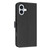 iPhone 17 Metal Bow Leather Phone Case with Hand Strap - Black