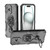 iPhone 17 Metal Kickstand TPU Hybrid PC Phone Case - Black