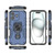 iPhone 17 Metal Kickstand TPU Hybrid PC Phone Case - Blue iPhone 17 Metal Kickstand TPU Hybrid PC Phone Case - Blue