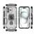 iPhone 17 Metal Kickstand TPU Hybrid PC Phone Case - Grey