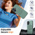 iPhone 17 Metal Rotation Holder MagSafe TPU Hybrid PC Phone Case - Grey Green