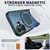 iPhone 17 Metal Rotation Holder MagSafe TPU Hybrid PC Phone Case - Navy Blue