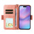 iPhone 17 Multi-card Slots Crossbody Cowhide Leather Phone Case - Pink iPhone 17 Multi-card Slots Crossbody Cowhide Leather Phone Case - Pink