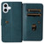 iPhone 17 Multi-Function Wallet 10 Card Slots Leather Phone Case - Dark Green iPhone 17 Multi-Function Wallet 10 Card Slots Leather Phone Case - Dark Green