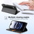 iPhone 17 N.BEKUS P3 RFID Stitching Magnetic Flip Leather Phone Case - Black