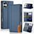 iPhone 17 N.BEKUS P3 RFID Stitching Magnetic Flip Leather Phone Case - Blue