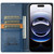 iPhone 17 N.BEKUS P3 RFID Stitching Magnetic Flip Leather Phone Case - Blue