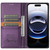 iPhone 17 N.BEKUS P3 RFID Stitching Magnetic Flip Leather Phone Case - Purple