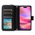 iPhone 17 Nine-card Slots Zipper Wallet Bag Leather Phone Case - Black