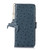 iPhone 17 Ostrich Pattern Genuine Leather RFID Phone Case - Blue iPhone 17 Ostrich Pattern Genuine Leather RFID Phone Case - Blue