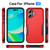 iPhone 17 Pioneer Armor Heavy Duty PC + TPU Phone Case - Red+Black