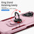 iPhone 17 Pioneer Armor Heavy Duty PC + TPU Phone Case with Holder - Pink+Rose Red