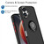 iPhone 17 Q Shadow 1 Series TPU + PC Phone Case with Ring - Red