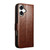 iPhone 17 QIALINO Classic 103 Buckle Genuine Leather Phone Case - Brown iPhone 17 QIALINO Classic 103 Buckle Genuine Leather Phone Case - Brown