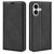 iPhone 17 Retro-skin Magnetic Suction Leather Phone Case - Black