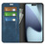 iPhone 17 Retro-skin Magnetic Suction Leather Phone Case - Dark Blue
