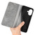 iPhone 17 Retro-skin Magnetic Suction Leather Phone Case - Grey