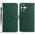iPhone 17 Rhombic Grid Texture Leather Phone Case - Green