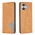 iPhone 17 Rhombus Texture Magnetic Leather Phone Case - Yellow