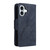 iPhone 17 Rivet Buckle 9 Cards Three Fold Leather Phone Case - Blue