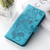 iPhone 17 Rose Butterfly Embossed Leather Phone Case - Blue iPhone 17 Rose Butterfly Embossed Leather Phone Case - Blue