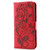 iPhone 17 Rose Butterfly Embossed Leather Phone Case - Red