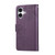 iPhone 17 Rose Flower Embossed 3-Card Slots Leather Phone Case - Deep Purple iPhone 17 Rose Flower Embossed 3-Card Slots Leather Phone Case - Deep Purple
