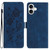 iPhone 17 Rose Flower Embossing Pattern Leather Phone Case - Dark Blue