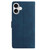 iPhone 17 Rose Flower Embossing Pattern Leather Phone Case - Dark Blue