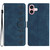 iPhone 17 Seven Butterflies Embossed Leather Phone Case - Blue