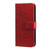 iPhone 17 Seven-petal Flowers Embossing Leather Phone Case - Red iPhone 17 Seven-petal Flowers Embossing Leather Phone Case - Red