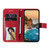 iPhone 17 Seven-petal Flowers Embossing Leather Phone Case - Red iPhone 17 Seven-petal Flowers Embossing Leather Phone Case - Red