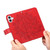 iPhone 17 Seven-petal Flowers Embossing Leather Phone Case - Red iPhone 17 Seven-petal Flowers Embossing Leather Phone Case - Red