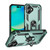iPhone 17 Shockproof TPU Hybrid PC Phone Case with Holder - Dark Green