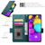 iPhone 17 Side Buckle Magnetic Frosted Leather Phone Case - Dark Green