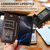 iPhone 17 Six Card Slots Buckle Leather Phone Case with Lanyard - Coffee
