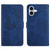 iPhone 17 Skin Feel Butterfly Embossed Flip Leather Phone Case - Blue
