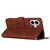 iPhone 17 Skin Feel Heart Embossed Leather Phone Case with Long Lanyard - Brown iPhone 17 Skin Feel Heart Embossed Leather Phone Case with Long Lanyard - Brown