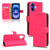 iPhone 17 Skin Feel Magnetic Flip Leather Phone Case - Rose Red