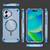 iPhone 17 Skin Feel TPU + PC MagSafe Magnetic Phone Case - Transparent Blue iPhone 17 Skin Feel TPU + PC MagSafe Magnetic Phone Case - Transparent Blue
