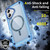 iPhone 17 Skin Feel TPU + PC MagSafe Magnetic Phone Case - Transparent Blue iPhone 17 Skin Feel TPU + PC MagSafe Magnetic Phone Case - Transparent Blue