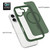 iPhone 17 Skin Feel TPU Hybrid PC MagSafe Phone Case - Dark Green