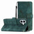 iPhone 17 Skin-feel Embossed Butterfly Leather Phone Case - Green iPhone 17 Skin-feel Embossed Butterfly Leather Phone Case - Green