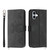 iPhone 17 Skin-feel Flowers Embossed Wallet Leather Phone Case - Black iPhone 17 Skin-feel Flowers Embossed Wallet Leather Phone Case - Black